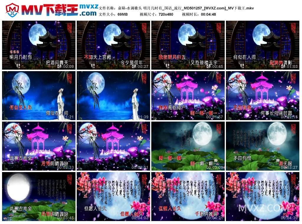 袁硕-水调歌头 明月几时有_国语_流行_MD501257